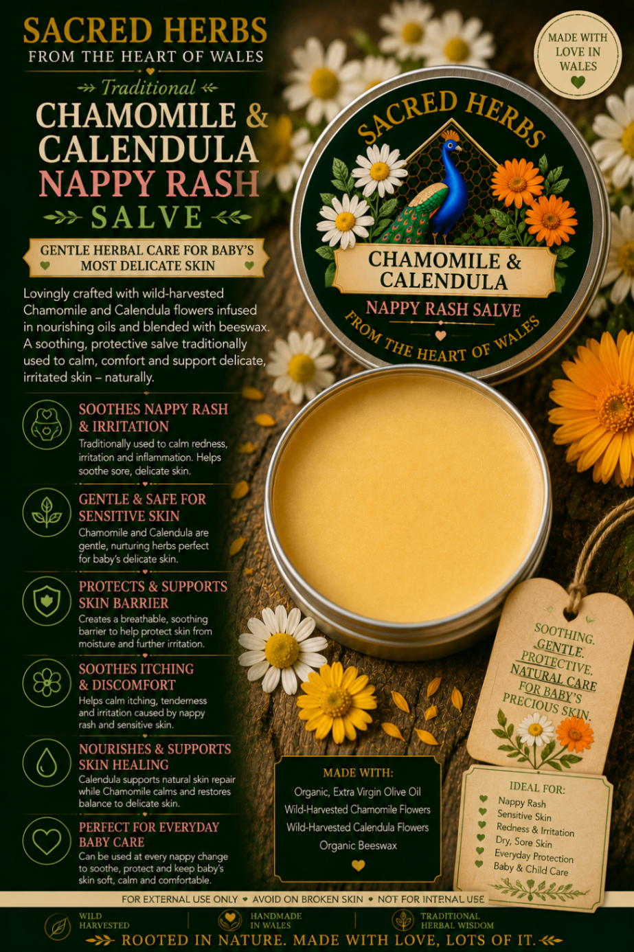 Chamomile & Calendula Nappy Rash Salve