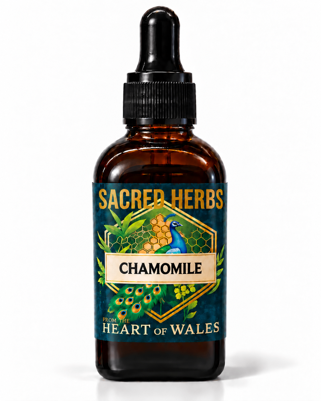 Chamomile Tincture handcrafted herbal tincture, wild-harvested and made in Wales, UK