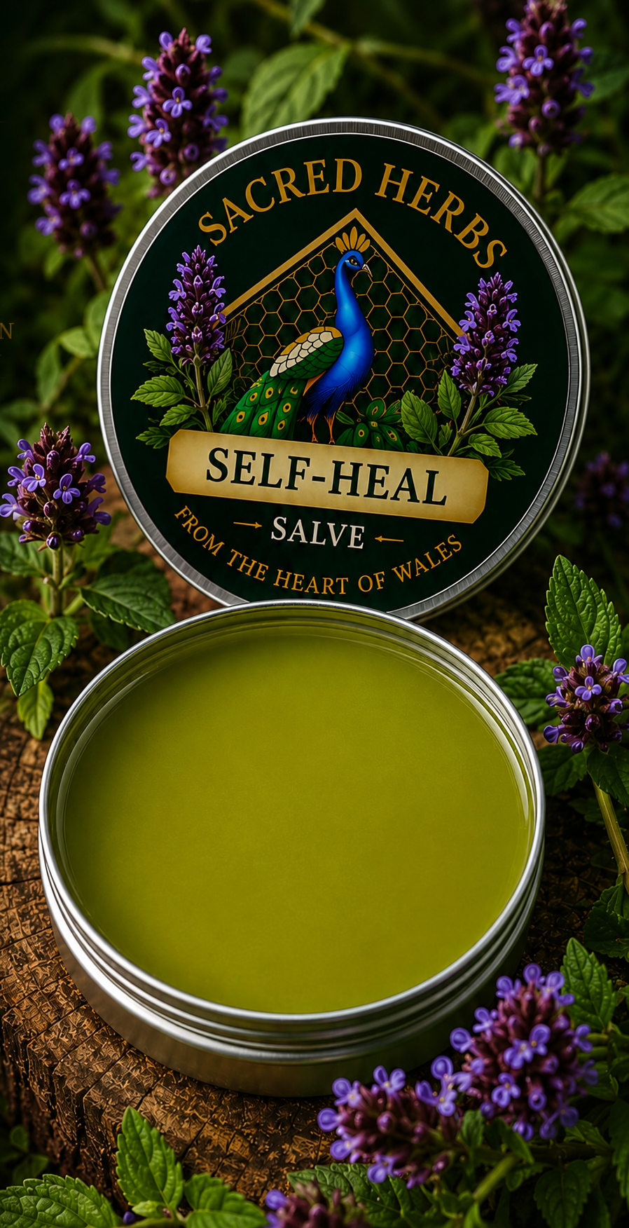 Self-Heal Salve handcrafted herbal remedy made in Wales, UK