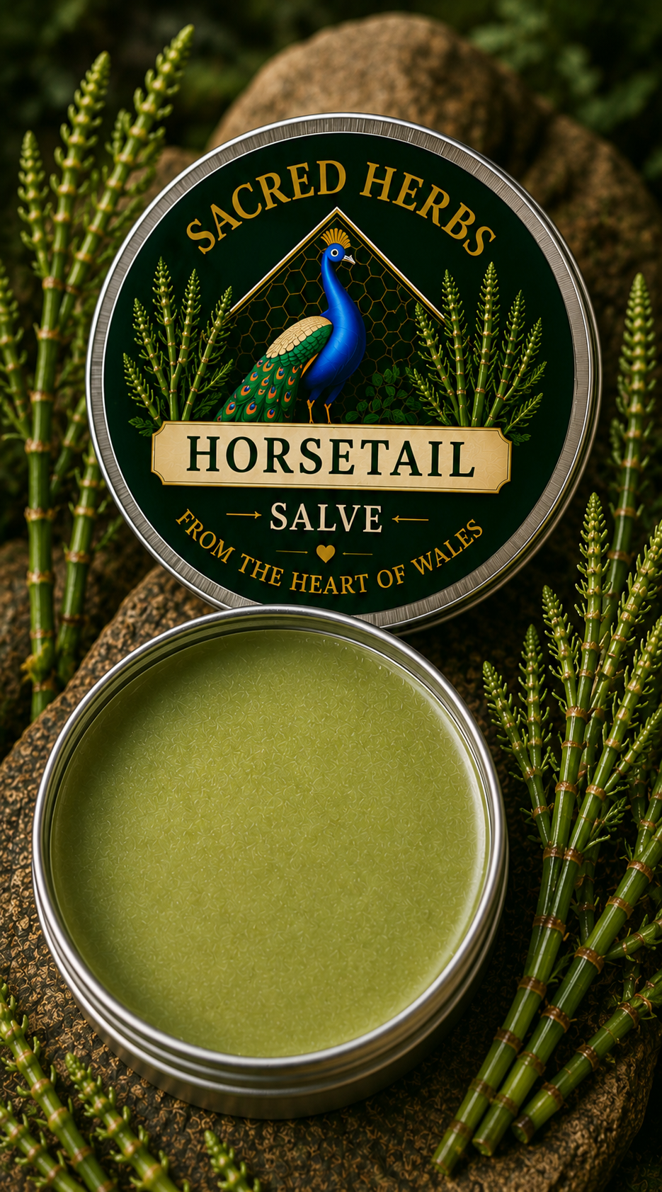 Horsetail Salve handcrafted herbal remedy from Wales, UK