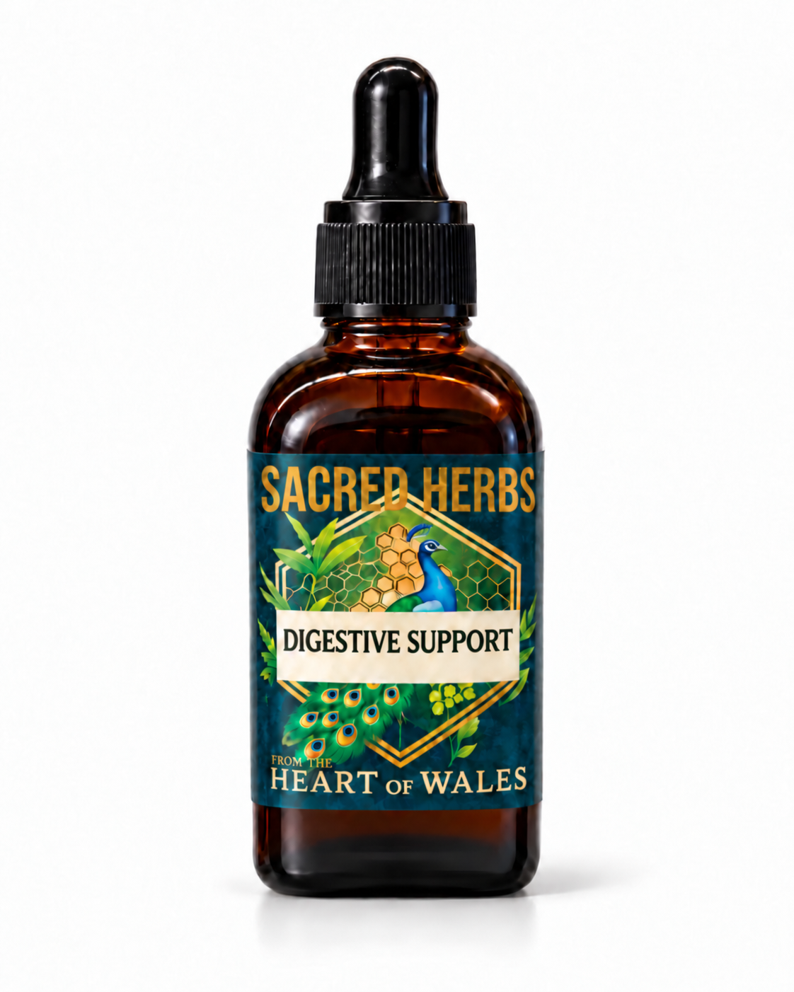 Digestive Support herbal blend tincture, handcrafted in Wales, UK