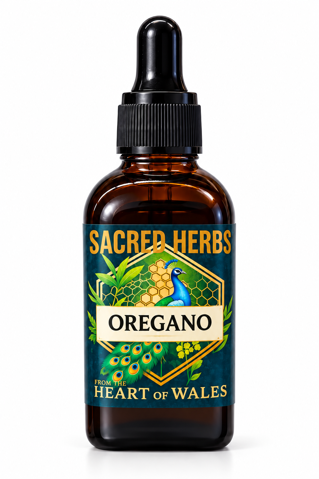 Oregano Tincture handcrafted herbal tincture, wild-harvested and made in Wales, UK