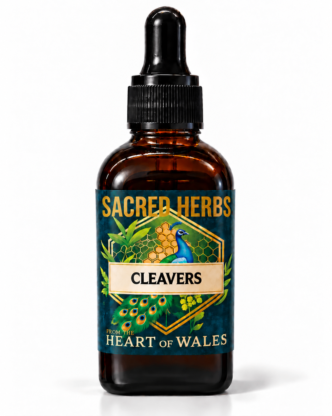 Cleavers Tincture handcrafted herbal tincture, wild-harvested and made in Wales, UK