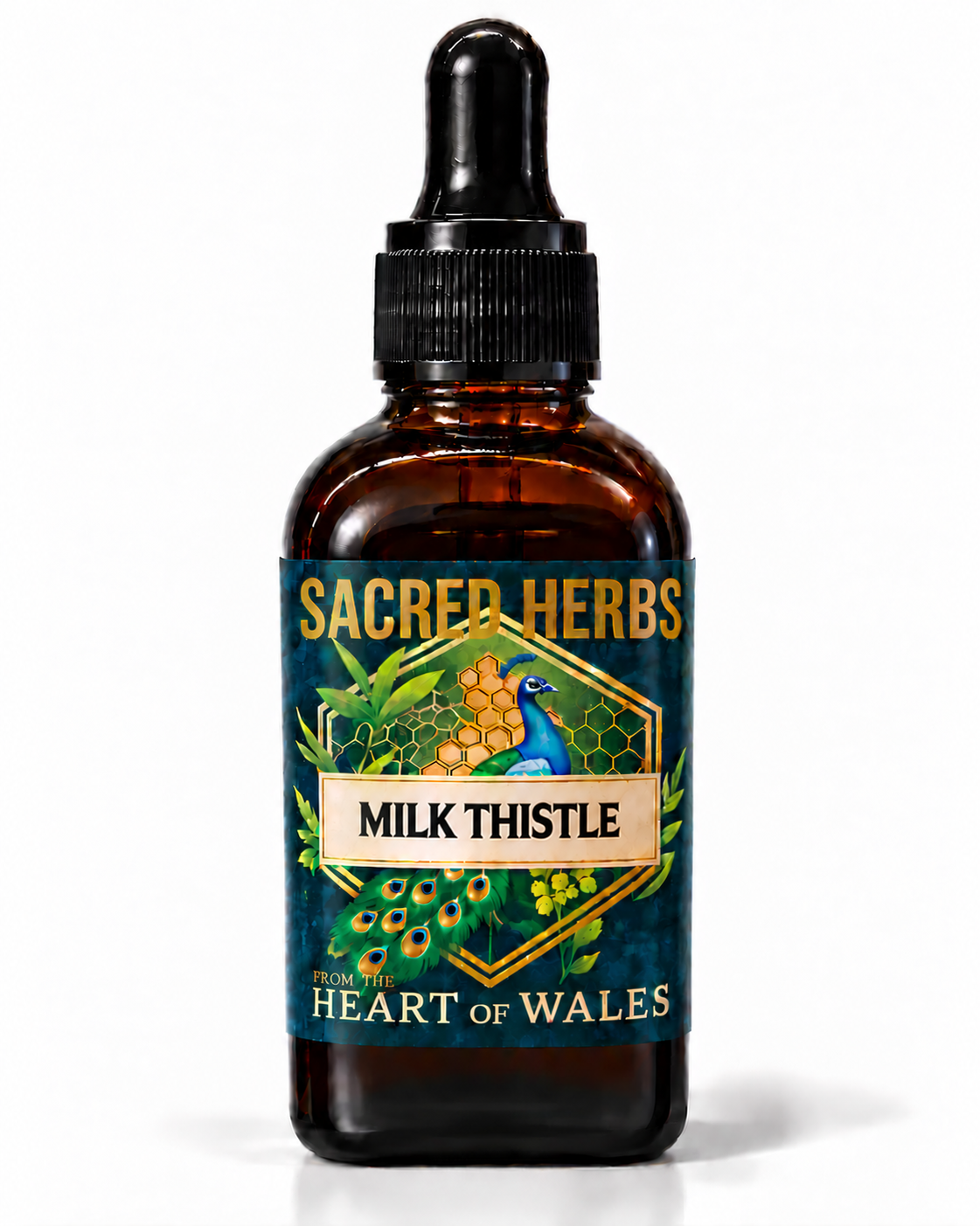 Milk Thistle Tincture handcrafted herbal tincture, wild-harvested and made in Wales, UK