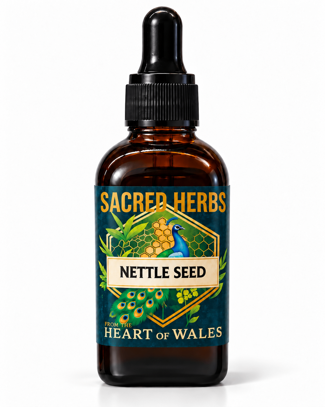 Nettle Seed Tincture handcrafted herbal tincture, wild-harvested and made in Wales, UK