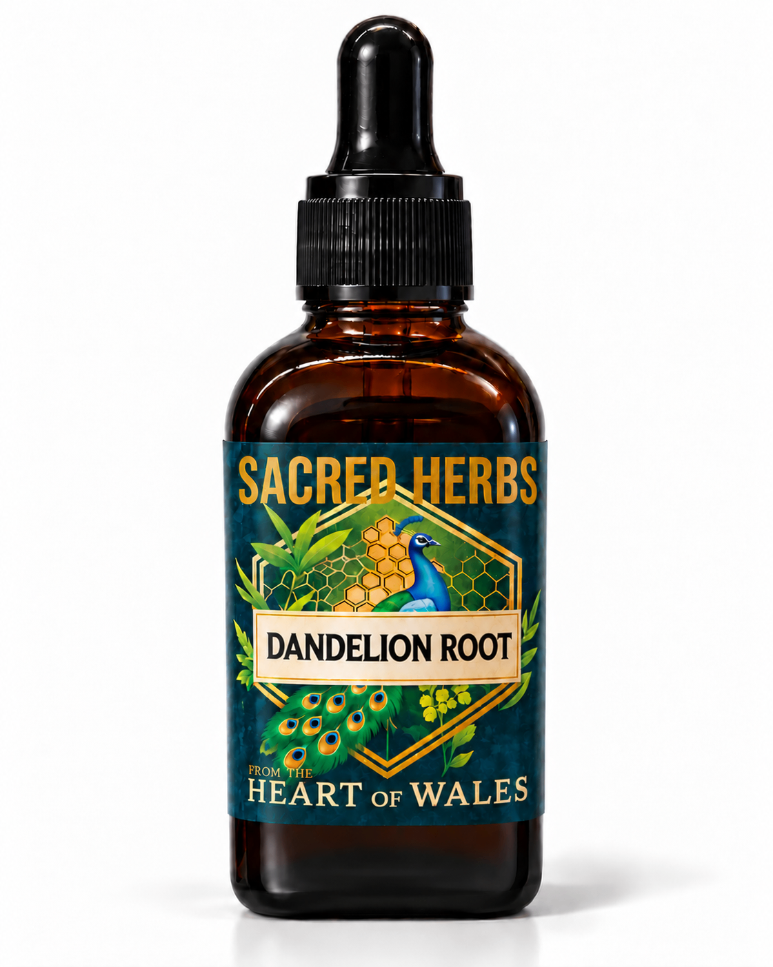 Dandelion Root Tincture handcrafted herbal tincture, wild-harvested and made in Wales, UK