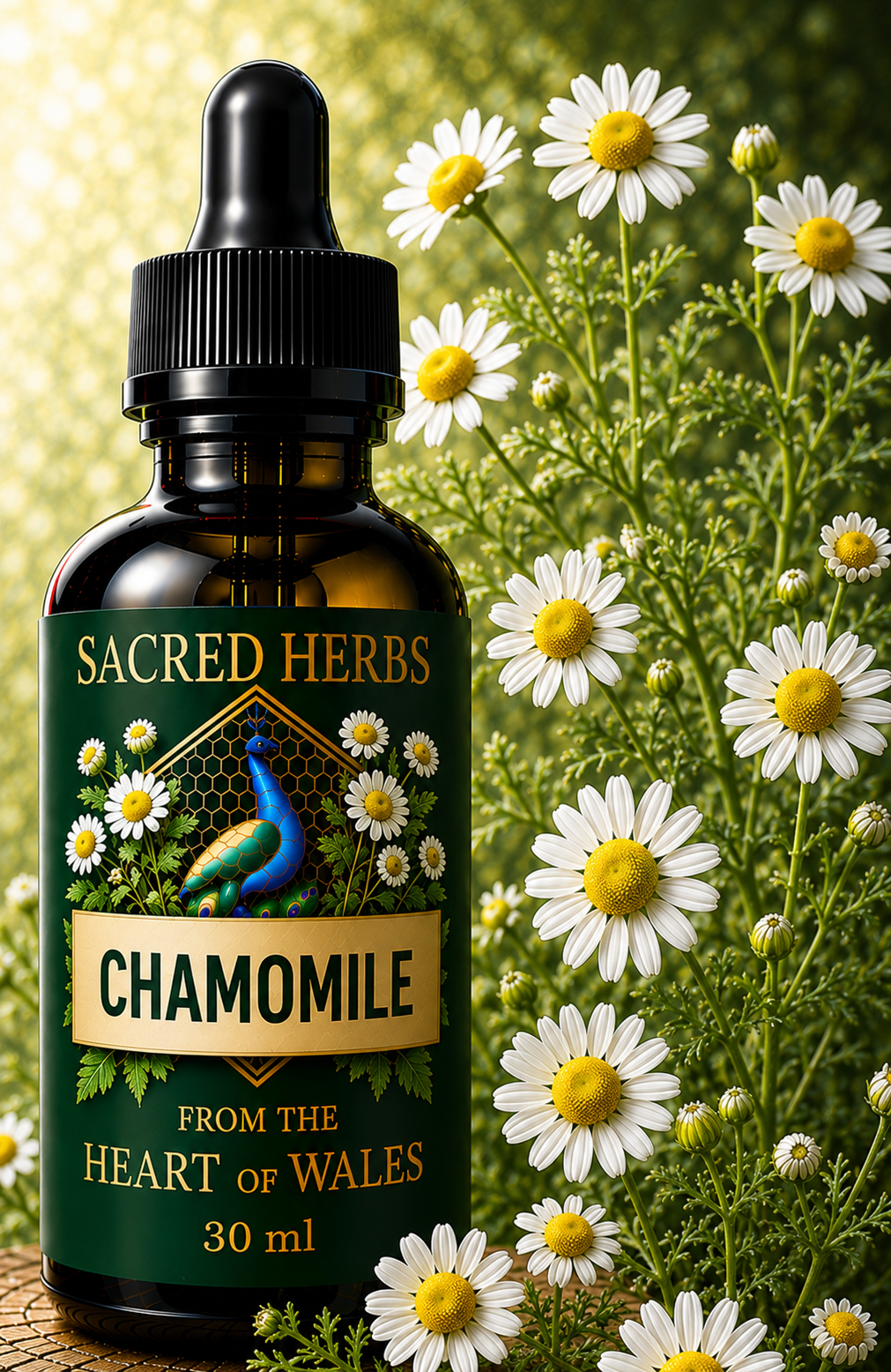 Chamomile Tincture handcrafted herbal remedy from Wales, UK