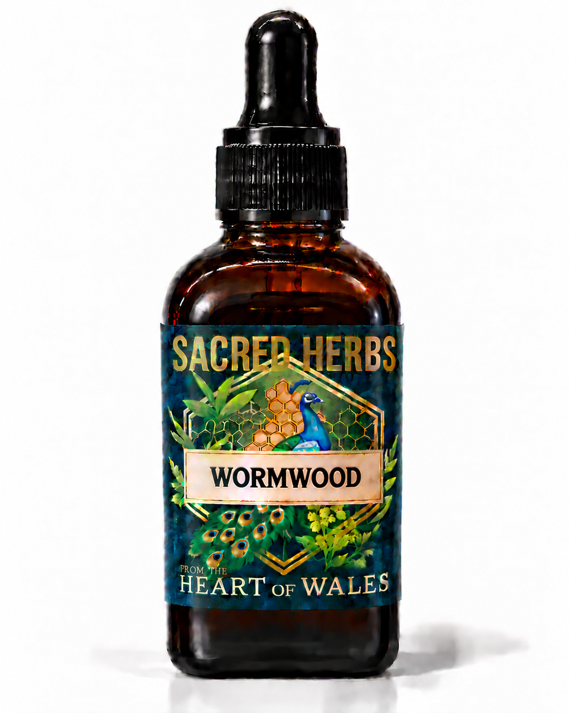 Wormwood Tincture handcrafted herbal tincture, wild-harvested and made in Wales, UK