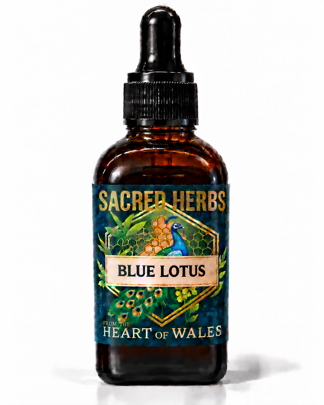 Blue Lotus Tincture handcrafted herbal tincture, wild-harvested and made in Wales, UK