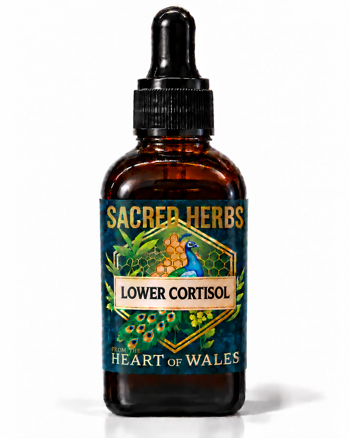 Lower Cortisol herbal blend tincture, handcrafted in Wales, UK
