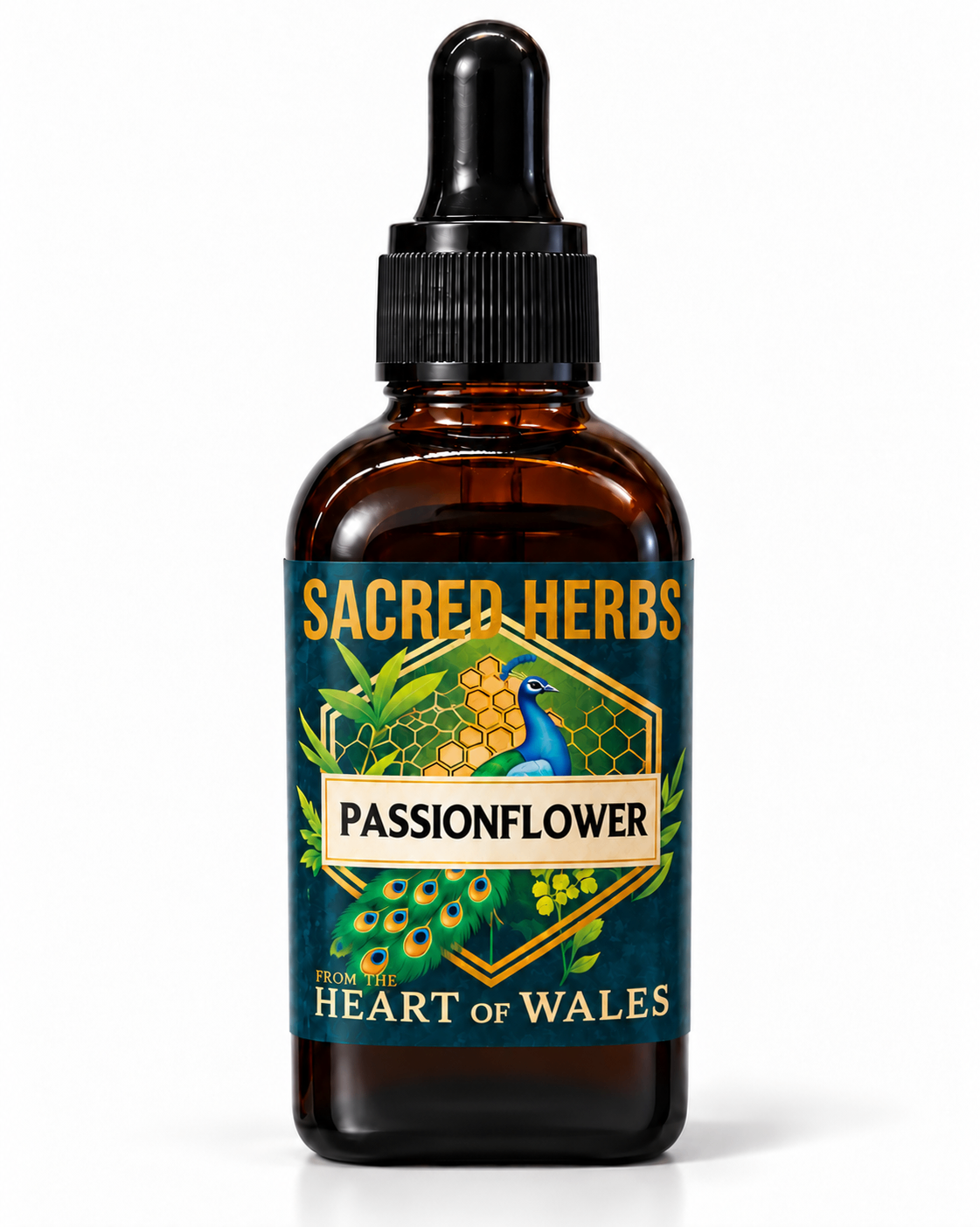 Passion Flower Tincture handcrafted herbal tincture, wild-harvested and made in Wales, UK