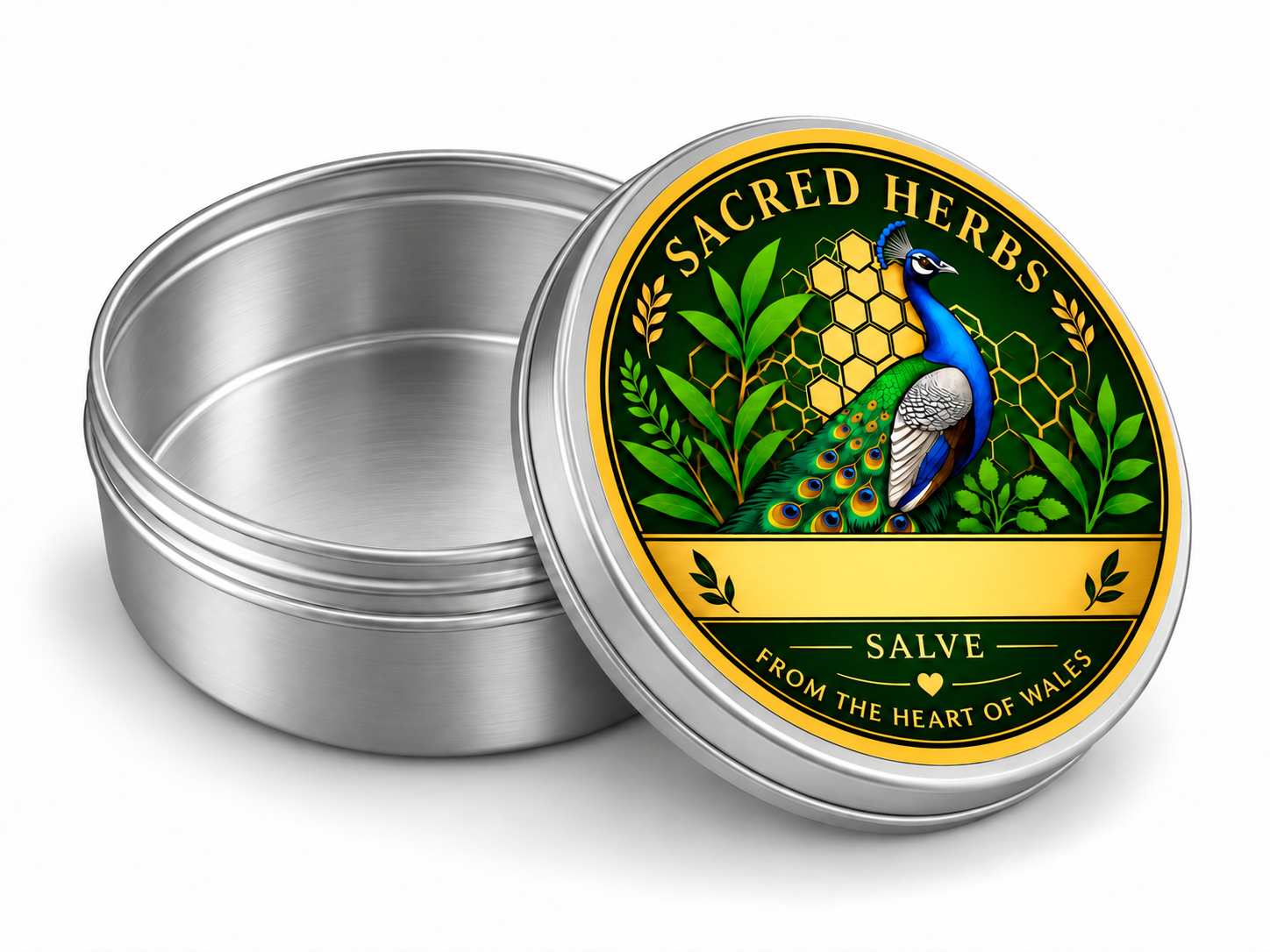 Create Your Own Herbal Salve natural herbal salve in a 50ml tin, handcrafted in Wales, UK