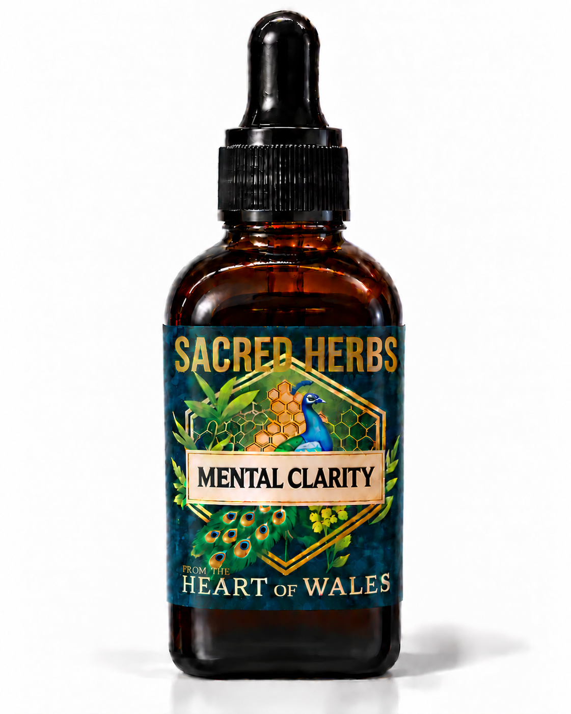 Mental Clarity herbal blend tincture, handcrafted in Wales, UK