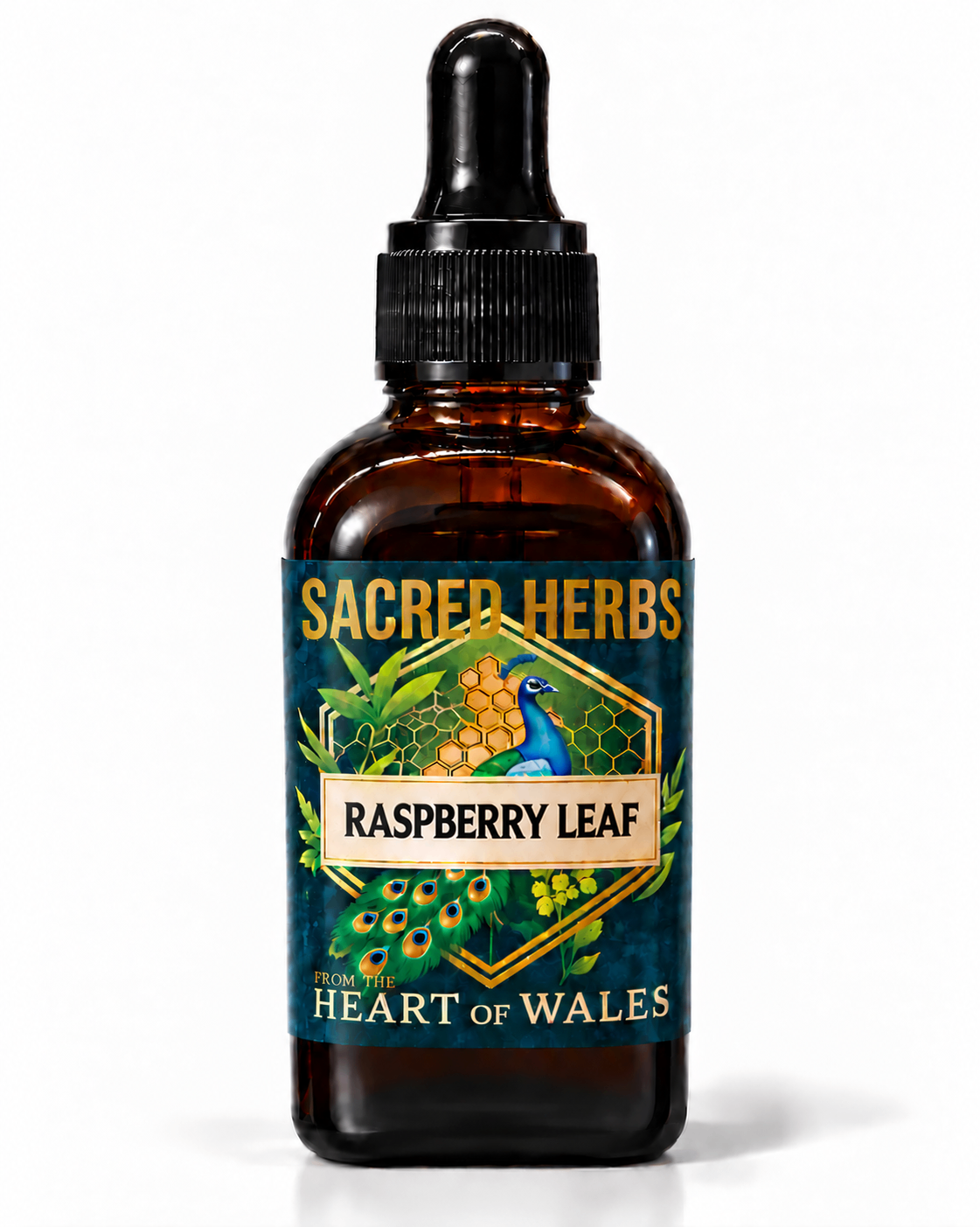 Raspberry Leaf Tincture handcrafted herbal tincture, wild-harvested and made in Wales, UK